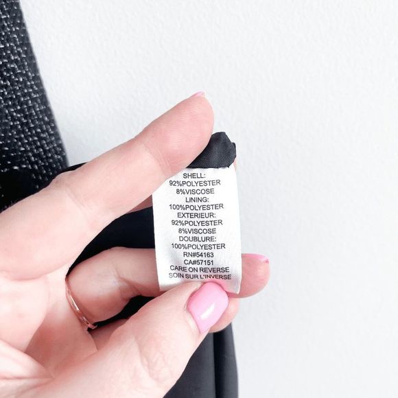 Karl Lagerfeld Womens Midi Shirt Dress Back Zip Short Sleeve Casual Black Sz 12 - Picture 7 of 9